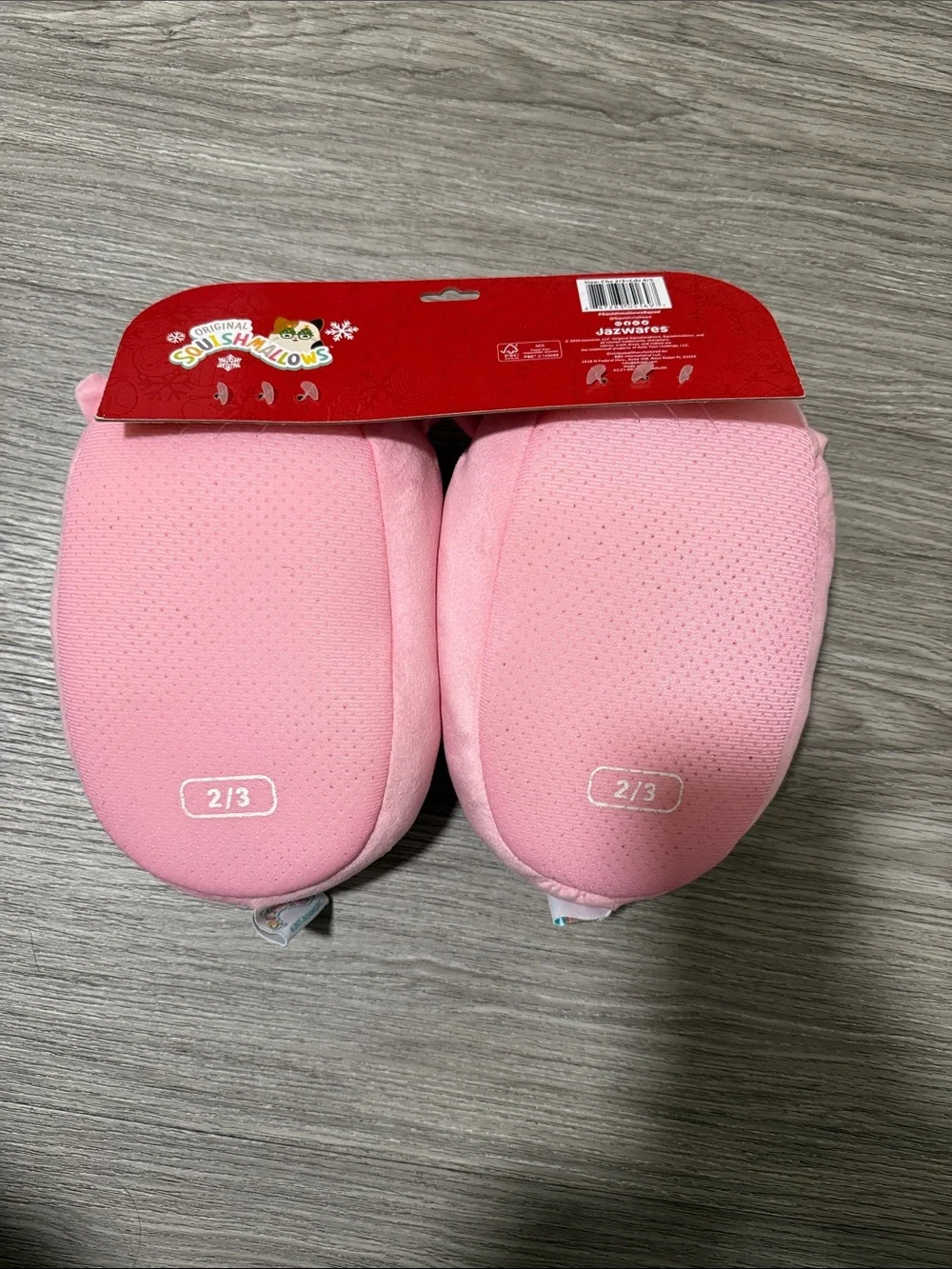 Squishmallows Girls Slippers Size 2/3 NEW WITH TAGS